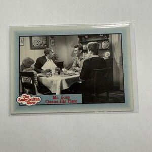 Vintage The Andy Griffith Show Trading‎ Card. Mr.Goss Cleans His Plate Aunt Bee